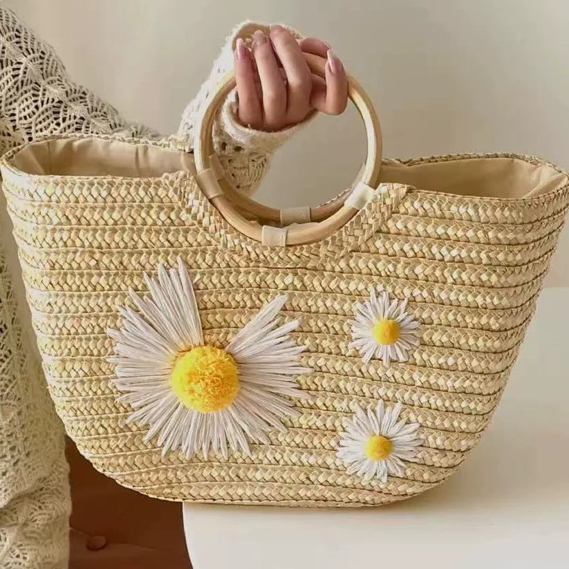 Stylish Straw Tote Bags: Perfect Summer Beach & Daily Casual Accessories